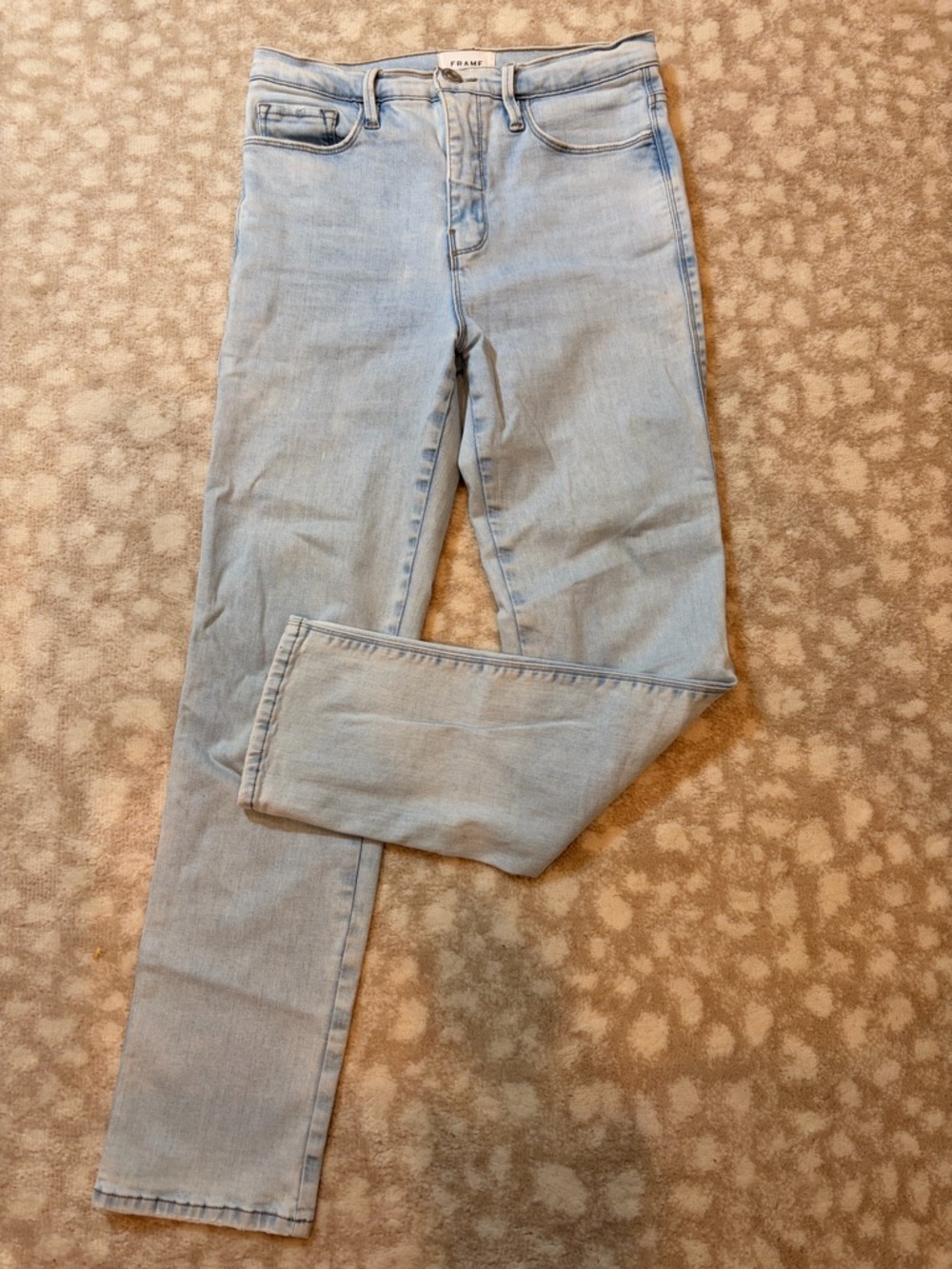 Frame Denim Light Blue High-Rise Jeans